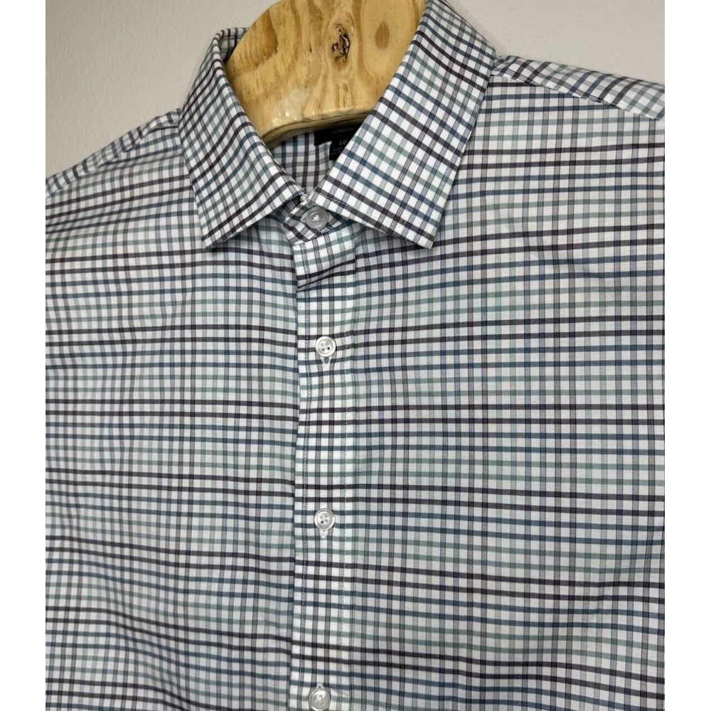 J‎ Crew Ludlow Slim Mens Long Sleeve Button Shirt Plaid 17 35